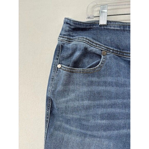 Lane Bryant Super Stretch Skinny Plus Size 20 Raw Hem‎ Triple Button - Picture 3 of 6